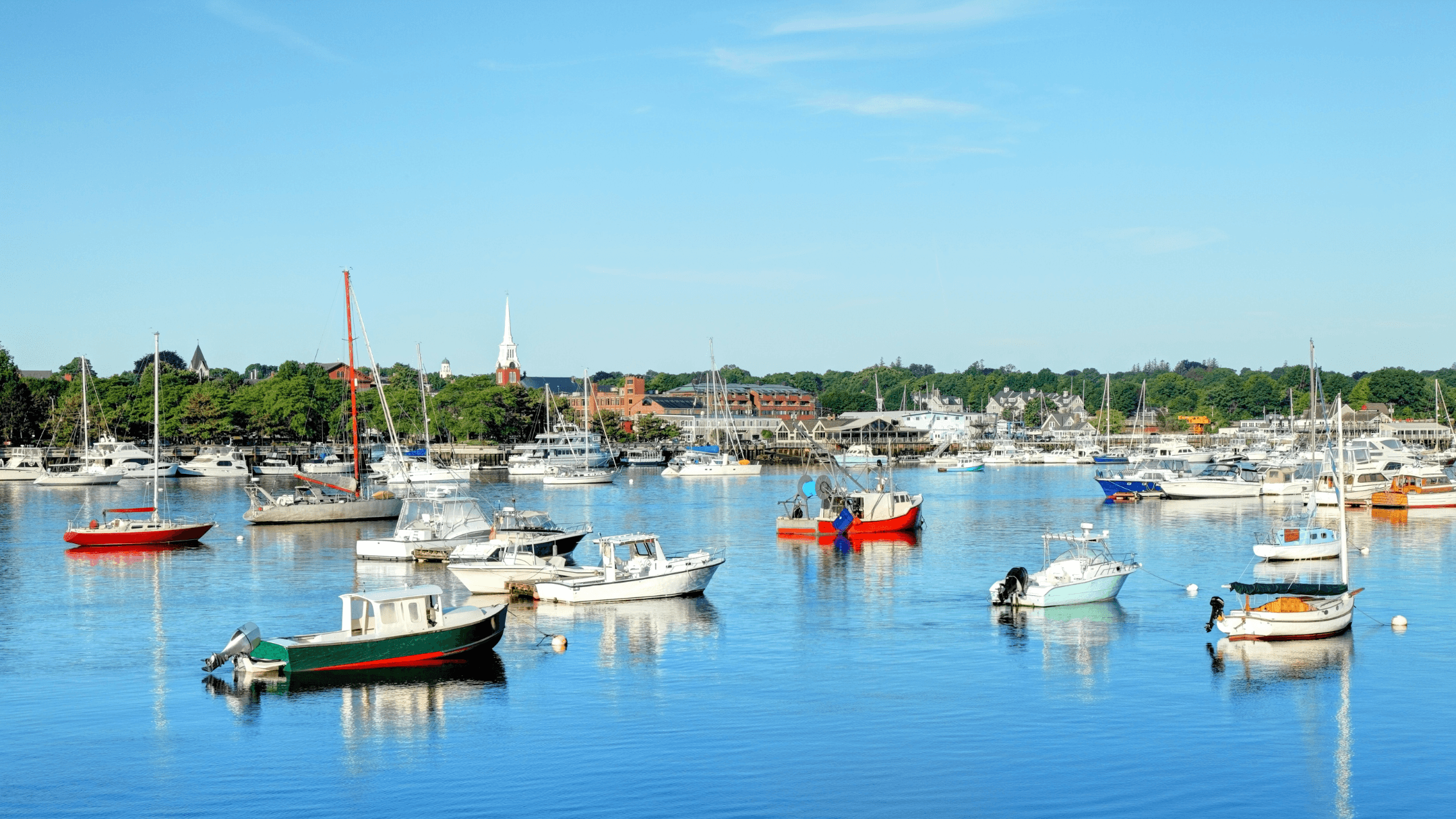 Coastal harbor along Greater Newburyport