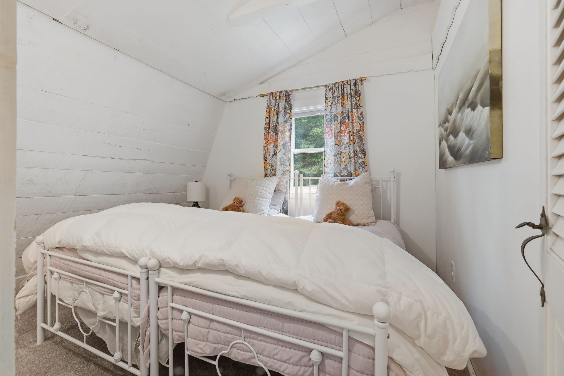 A bedroom under the eaves