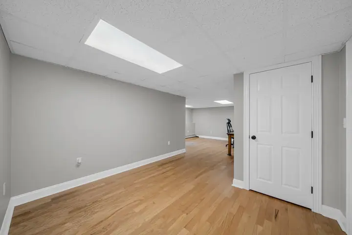 Lower level, toward the closets
