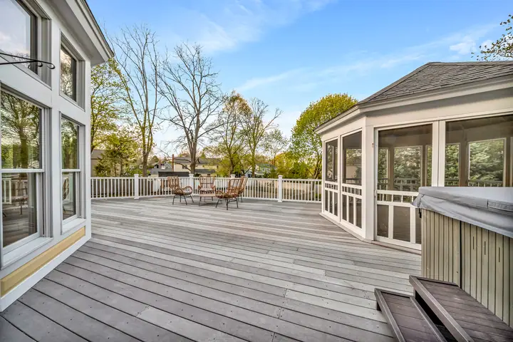 Deck and screened gazebo