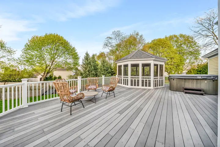 Gazebo and hot tub