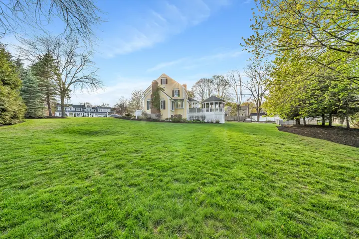 The back lawn
