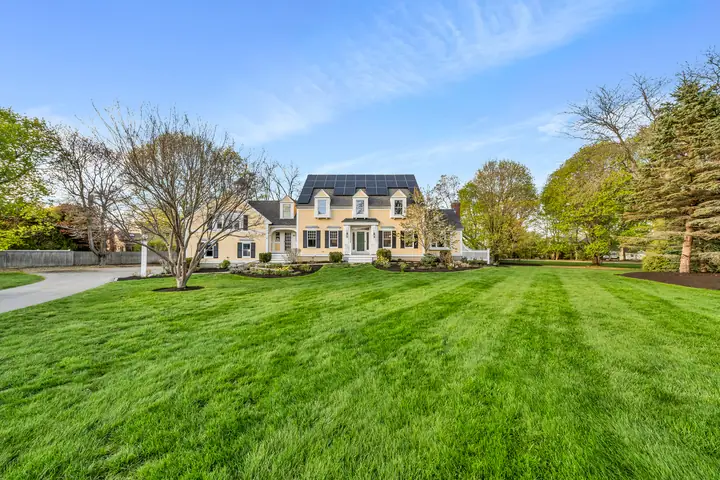 Front lawn and plantings